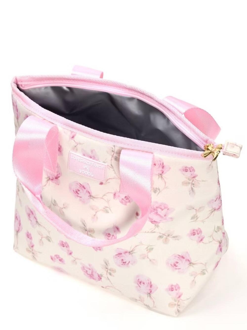 LoveShackFancy × Target - Yoobi Ribbon Rosa Lunch Tote Bag Sterling Dusk